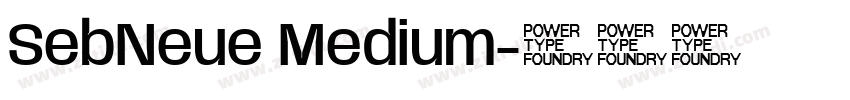 SebNeue Medium字体转换